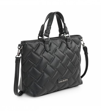 Lois Jeans Shopper tas zwart - 31x23x11cm