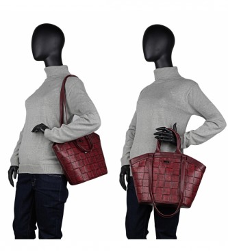 Lois Jeans Double handle tote bag LOIS 316581 colour red