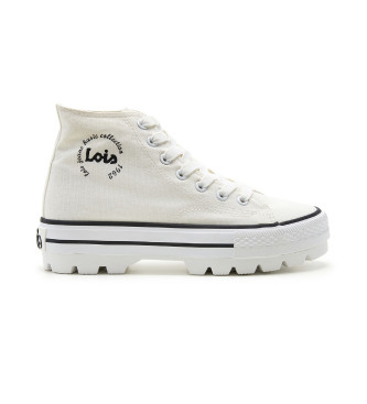 Lois Jeans Sapatilhas brancas estilo botinha