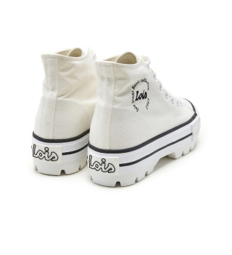 Lois Jeans Zapatillas estilo botin blanco