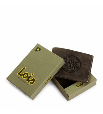 Lois Leather wallet 12301 brown -11,5x9cm