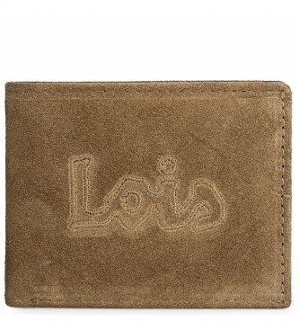 Lois Jeans Brieftasche aus Leder 201201 Kamel -11,5x9cm