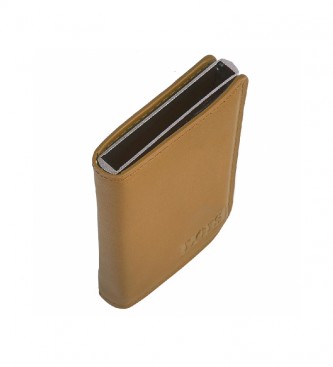 Lois Leather card holder 202052 Brown -10,5x6,5x1,5cm