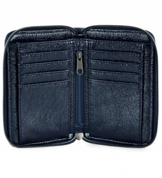 Lois Wallet with purse, billfold and card holder 310851 blue -4x9,5x2 cm