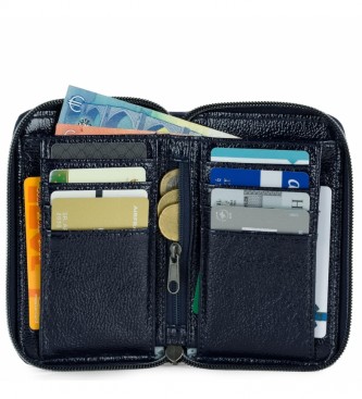 Lois Portefeuille avec porte-monnaie, porte-billets et porte-cartes 310851 bleu -4x9,5x2 cm
