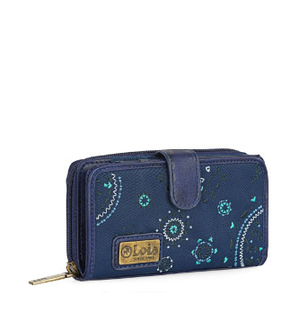 Lois Jeans Wallet printed with embroidery 304416 navy