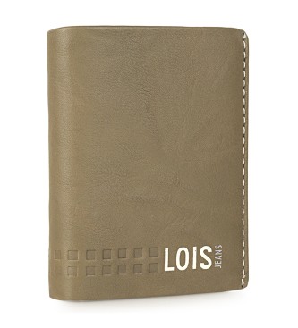 Lois Jeans Portemonnee 205520 khaki-leder kleur