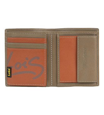 Lois Jeans Wallet 205520 khaki-leather colour