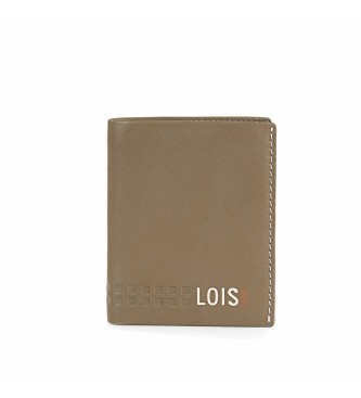 Lois Jeans Portemonnee 205520 khaki-leder kleur