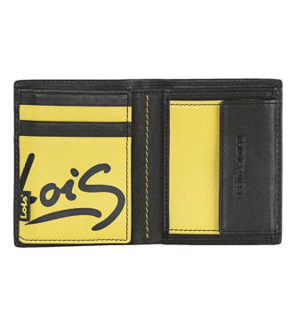Lois Jeans Wallet 205520 black-yellow colour