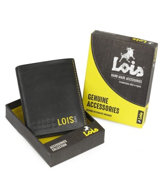 Lois Jeans Carteira 205520 cor preto-amarelo