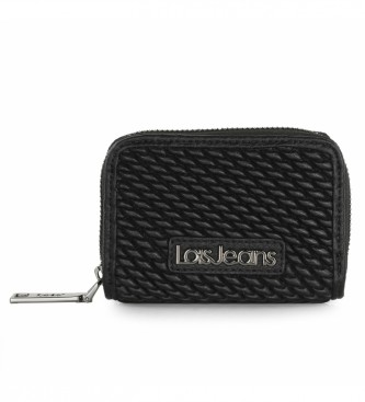 Lois LOIS wallet with anti-scanning RFID security lock 311726 colour black