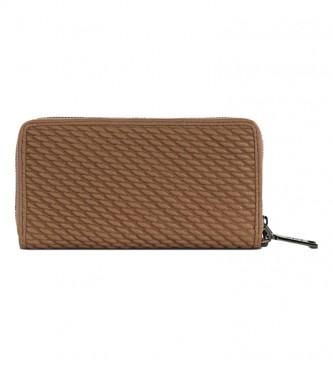 Lois Jeans Large Women's Wallet with Coin LOIS with Anti-Scanning RFID Security Blocking Protection 311701 colour taupe