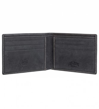 Lois Leather wallet purse wallet 201508 black -11x8,5 cm