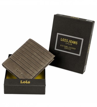 Lois Jeans Leather wallet with inside wallet and RFID protection LOIS 202220 colour camel