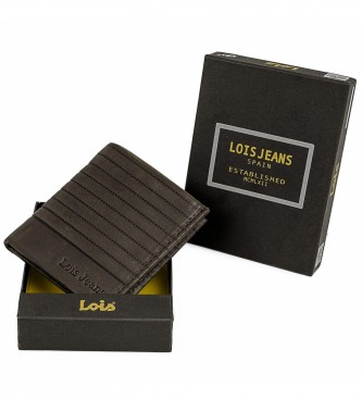 Lois Cartera piel con monedero interior y protección RFID LOIS 202220 color marron