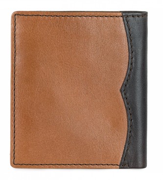 Lois Jeans Portefeuille en cuir avec porte-monnaie intrieur et protection RFID LOIS 203206 couleur marron