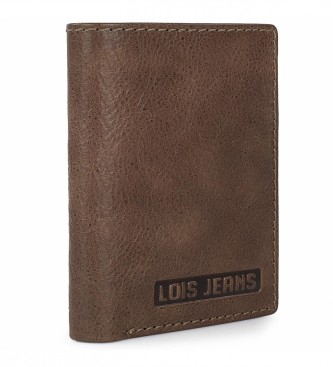 Lois Jeans Portafoglio in pelle con portamonete LOIS RFID 201406 color cuoio