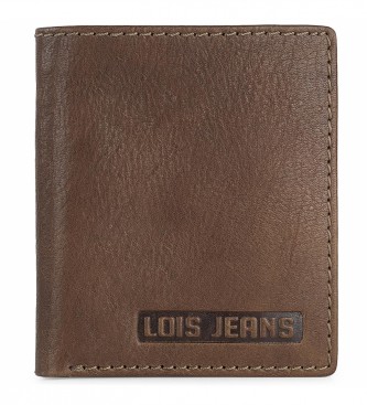 Lois Jeans Portefeuille en cuir avec monnaie LOIS RFID 201406 couleur cuir