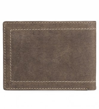 Lois Portefeuille en cuir porte-monnaie 201501 brun -11,5x9 cm