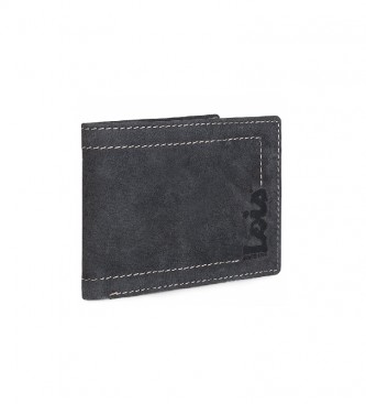 Lois Portefeuille en cuir porte-monnaie 201501 noir -11,5x9 cm