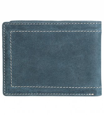 Lois Porte-monnaie en cuir porte-monnaie 201507 bleu -11,5x9 cm