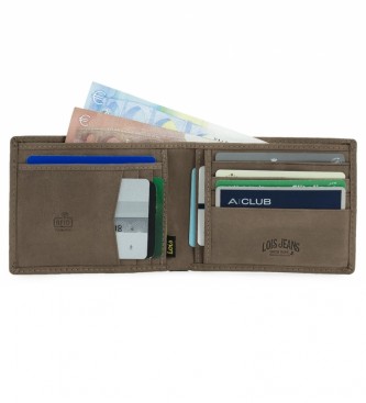 Lois Jeans Leather wallet purse wallet 201507 brown -11,5x9 cm
