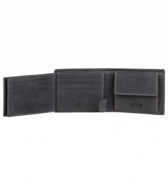 Lois Jeans Leather wallet 201512 dark brown - 11x8 cm