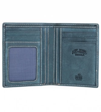 Lois Portefeuille en cuir porte-monnaie 201518 bleu -8x11 cm