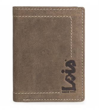 Lois Jeans Leather wallet purse 201518 brown -8x11 cm