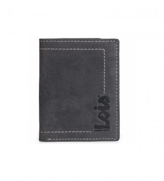 Lois Leather wallet purse 201518 black -8x11 cm
