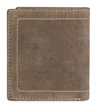 Lois Portefeuille en cuir porte-monnaie 201520 brun -9x11 cm