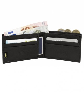 Lois Leather wallet purse 201708 black -11,5x8,5 cm
