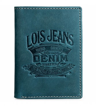 Lois Jeans Skórzany portfel 201718 Niebieski -8X11 Cm