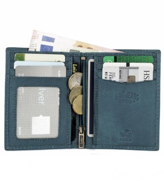 Lois Jeans Leather wallet purse 201718 blue -8x11 cm