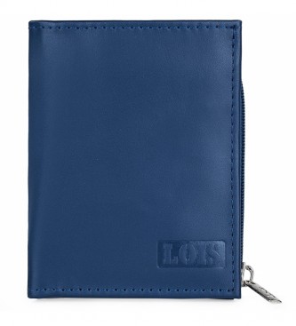 Lois Leather wallet purse 202053 blue -8,3x10 cm