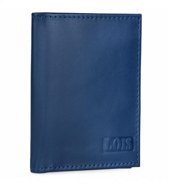 Lois Porte-monnaie en cuir 202053 bleu -8,3x10 cm