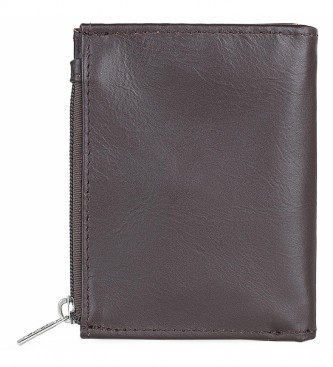 Lois Leather wallet wallet 202053 brown osccuro -8,3x10 cm