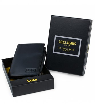 Lois Leather wallet purse 202053 black -8,3x10 cm