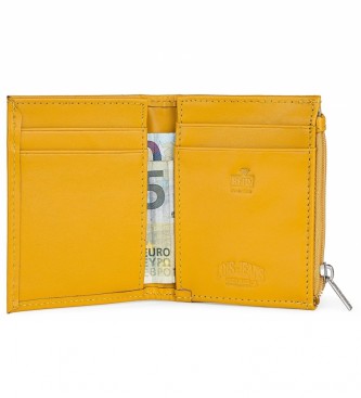 Lois Porte-monnaie en cuir portefeuille 202053 jaune -8,3x10 cm