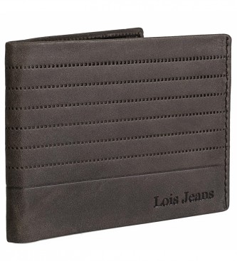 Lois Jeans Portefeuille en cuir avec protection RFID LOIS 202207 couleur marron