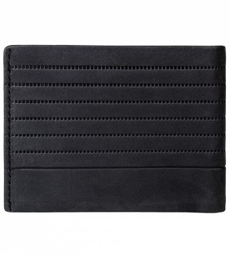 Lois Jeans Usnjena denarnica z zaščito RFID LOIS 202207 črne barve
