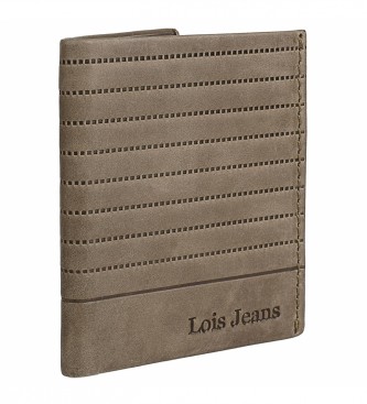Lois Jeans Portafoglio in pelle con protezione RFID LOIS 202217 color cammello