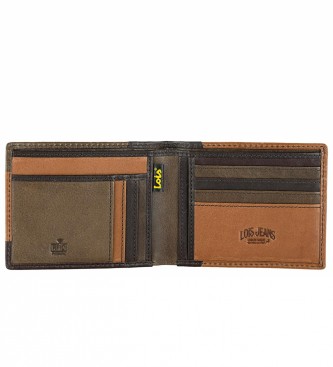 Lois Jeans Skórzany portfel z ochroną RFID LOIS 203207 w kolorze brązowym