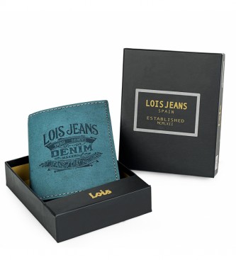 Lois Jeans Leder Brieftasche 201717 blau -10x8 cm