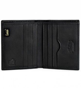 Lois Leather wallet 201717 black -10x8 cm