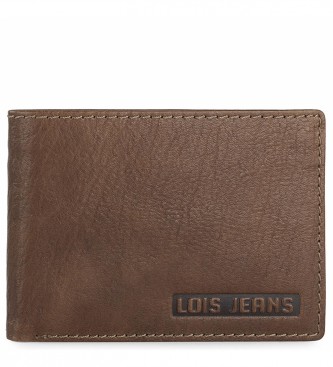 Lois Jeans Carteira de couro LOIS RFID 201401 cor de couro