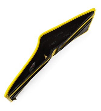 Lois Jeans RFID-Ledergeldbrse 206708 Farbe schwarz-gelb