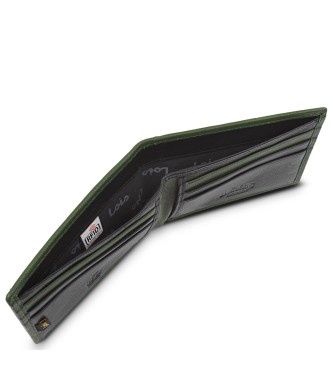 Lois Jeans Portefeuille en cuir RFID 206708 noir-khaki