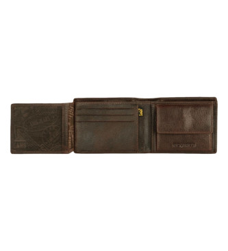 Lois Jeans Usnjena denarnica RFID 202611 rjave barve